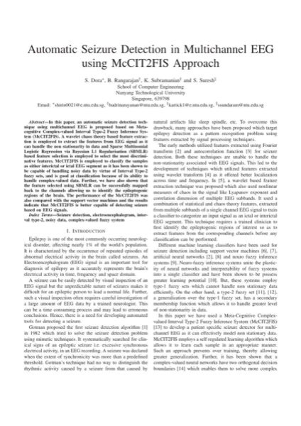 Seizure detection paper cover